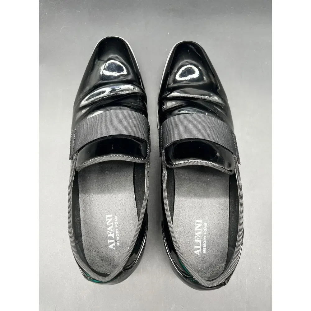 Men’s Alfani Haydan Patent Slip-On Loafers US Size 8 #98